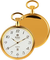90015-02 Royal London Lommeur i guld