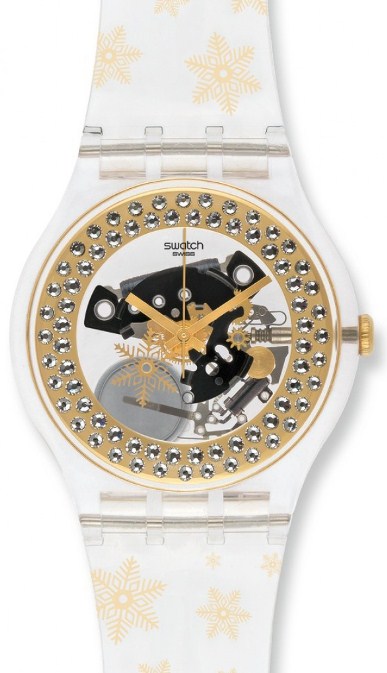 SWATCH SUOZ159S SNOW YOUR TIME AWAY