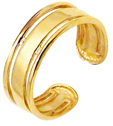 TÅRING I 9 KT GULD 43934 KLASSISK DESIGN