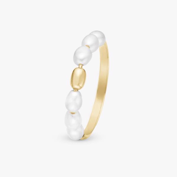 Magical Pearls forgyldt sølv  0 ring  smykke fra Christina Jewelry
