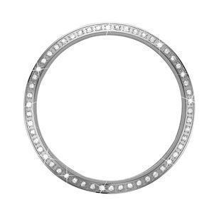 Sølv topring Ø 38 mm med 60 safirer fra Christina Jewelry & Watches