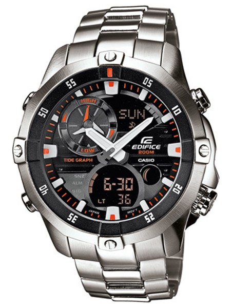 Image of CASIO EDIFICE DYKKER HERRE UR MED LÆNKE, EMA-100D-1A1VEF