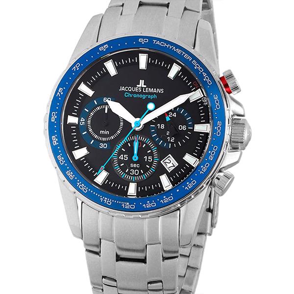 fra Jacques Lemans Rustfri stål Liverpool Batteridrevet quartz herre ur