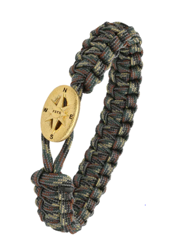 Aagaard From Soldier to Soldier Camouflage armbånd med Soldier Compass forgyldt stållås