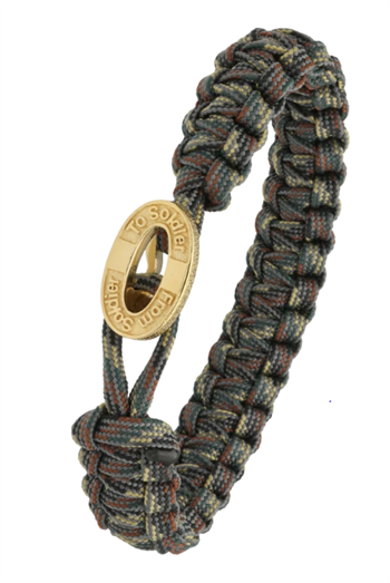 Aagaard From Soldier to Soldier Camouflage armbånd med Soldier Oxideret forgyldt stållås