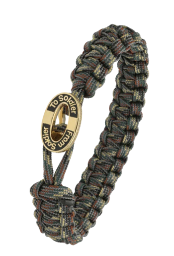 Aagaard From Soldier to Soldier Camouflage armbånd med Soldier Oval forgyldt stållås