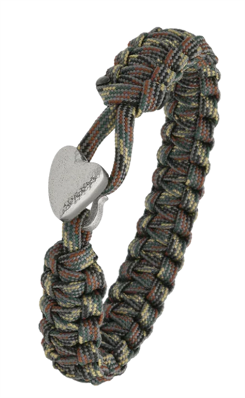Aagaard From Soldier to Soldier Camouflage armbånd med Soldier Hjerte stållås