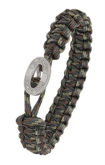 Aagaard From Soldier to Soldier Camouflage armbånd med Soldier Oxideret stållås