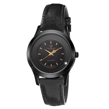 PVD Coated stål Black Collect Schweizisk quartz dame ur fra Christina Collection