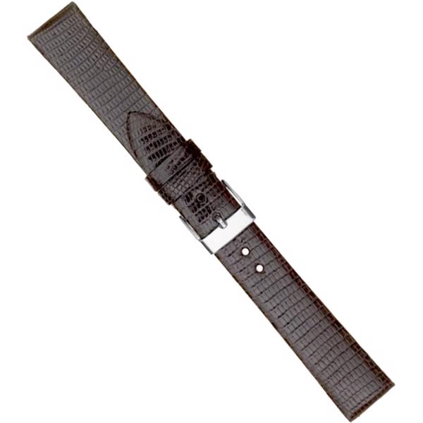 Køb model R0617-02-18, Urrem i mørkebrun ægte firben uden syning føres i 16-18mm, her 18 mm her hos Ur-Tid.dk