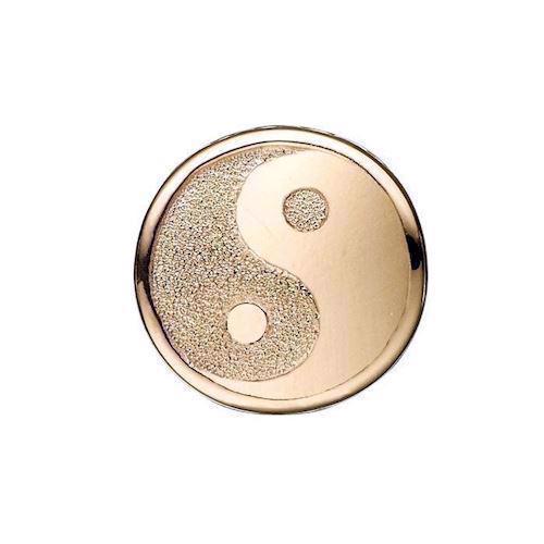 Image of dame Sparkling Ying Yang Ying Yang charm til sølvarmbånd smykke fra Christina Collect