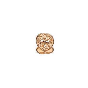 Image of dame Petite Heart Beat hjerte charm til sølvarmbånd smykke fra Christina Collect