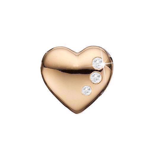 Image of dame Petite Secret Hearts hjerte med topas charm til sølvarmbånd smykke fra Christina Collect