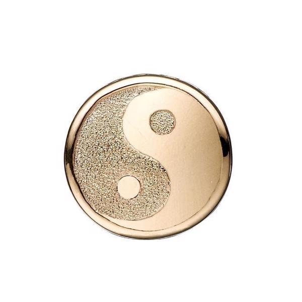 Image of dame Sparkling Ying Yang Ying & Yang charm til læderarmbånd smykke fra Christina Collect