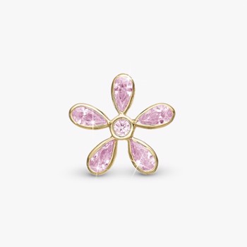 Magic Flower Pink charm til 6 mm læderarmbånd fra Christina Collect