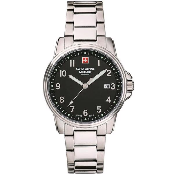 Stål Classic quartz herre ur fra Swiss Alpine Military