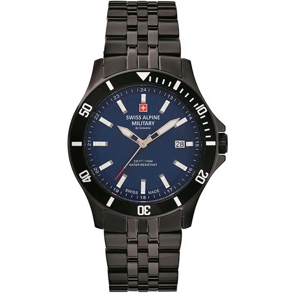 PVD coated stål Military quartz herre ur fra Swiss Alpine Military