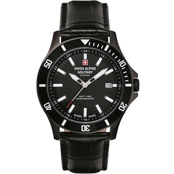 PVD coated stål Military quartz herre ur fra Swiss Alpine Military