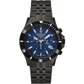 PVD coated stål Military quartz herre ur fra Swiss Alpine Military