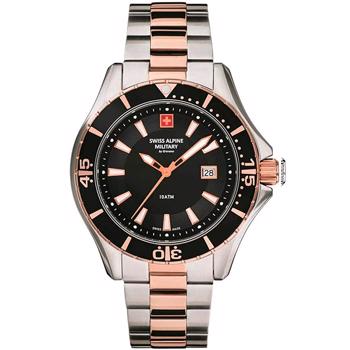 Swiss Alpine Military Nautilus herreur i rosaguld og sølv