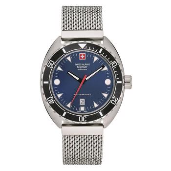 stål Navy quartz herre ur fra Swiss Alpine Military