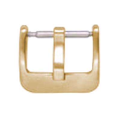 Forgyldt stål spænde til urrem, 16-20 mm