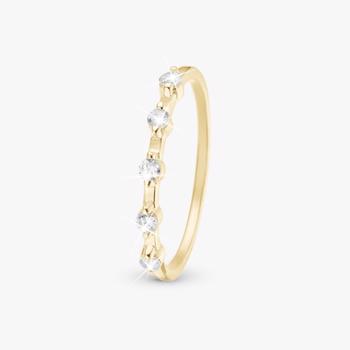 Simple Life Style forgyldt sølv   ring  smykke fra Christina Jewelry