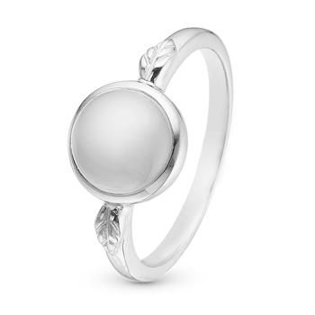 Moonstone sterling sølv 1,9 mm  ring  smykke fra Christina Jewelry