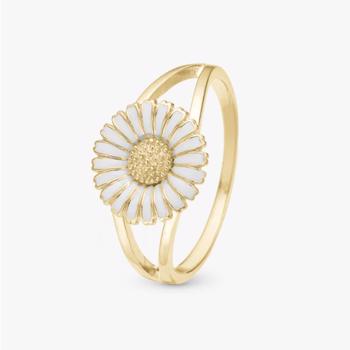 Marguerite forgyldt sølv  0 ring  smykke fra Christina Jewelry