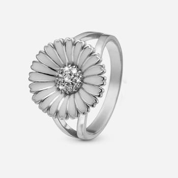 Marguerite CZ sterling sølv  0 ring  smykke fra Christina Jewelry