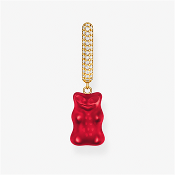 Thomas Sabo x HARIBO – Rød Goldbear ørering i forgyldt sølv – Single 1 stk.