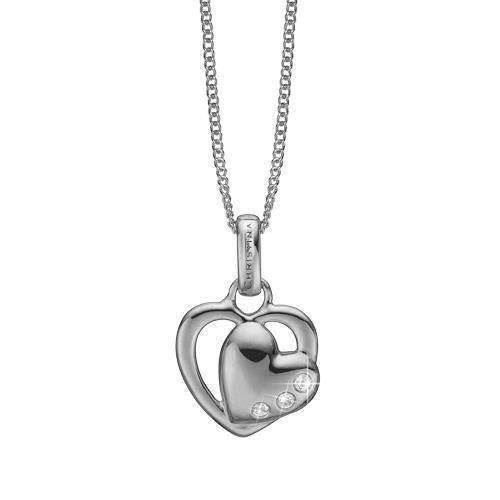 Double Hearts 925 sterling sølv Christina sølv halskæder smykke fra Christina Collect