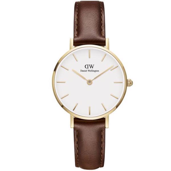 Forgyldt stål Petite St Mawes batteridrevet quartz Dame ur fra Daniel Wellington