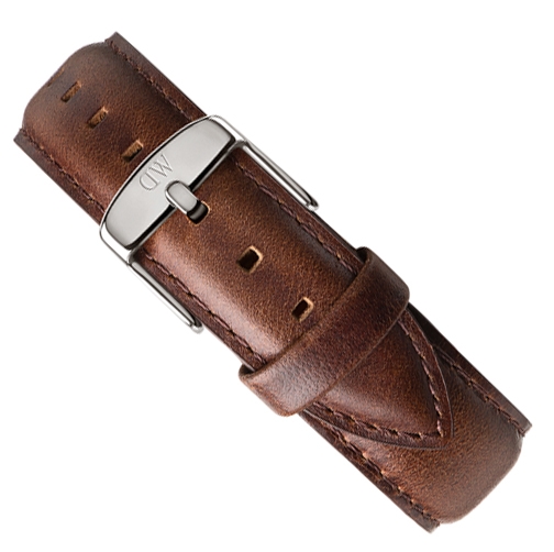 Daniel Wellington rem - CLASSIC BRISTOL - bredde 20 mm med sølvspænde