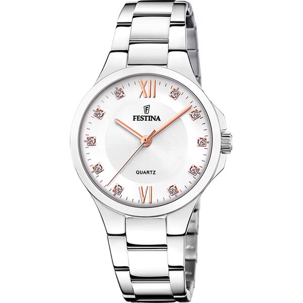 Stål Mademoiselle quartz dame ur fra Festina