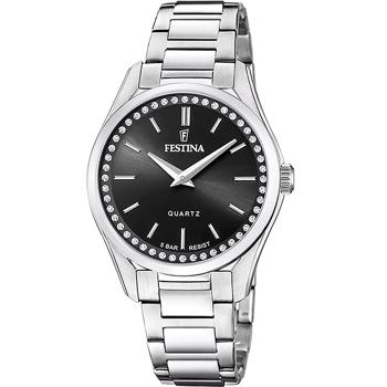 Stål Mademoiselle quartz dame ur fra Festina