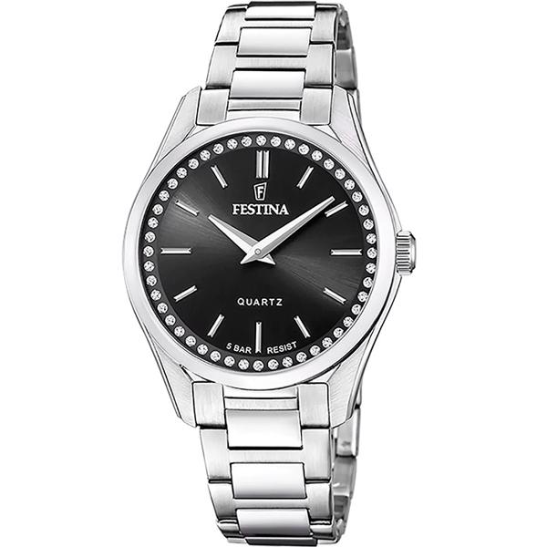 Stål Mademoiselle quartz dame ur fra Festina