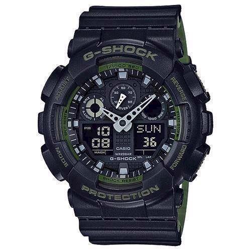 Image of mat sort resin med stål G-Shock quartz multifunktion (5081) Herre ur fra Casio