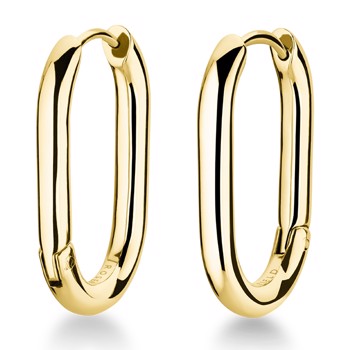 Creol øreringe i forgyldt stål fra Rosefield