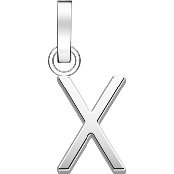 Rosefield bogstav X PE-Sølv-1X