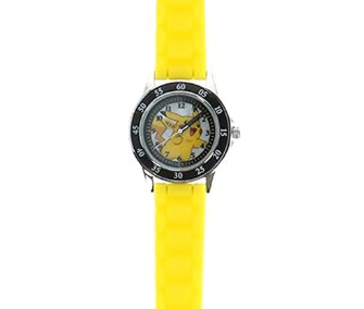 Disney Pokemon børneur med gul silikone rem