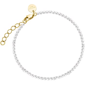 Perle armbånd med lås og lukning i forgyldt stål fra Rosefield