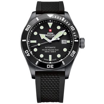 Swiss Military By Chrono Automatic Diver PVD coated stål Automatik herre ur, model SMA34075.05