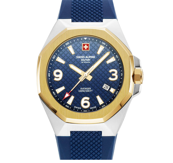 Stål og forgyldt stål Typhoon quartz herre ur fra Swiss Alpine Military