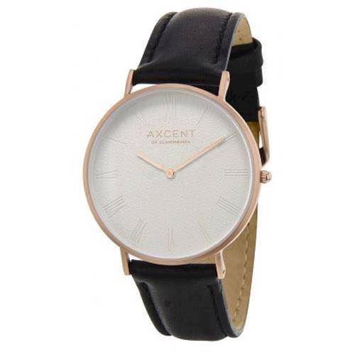 rosa forgyldt rustfri stål Career Quartz Unisex ur fra Axcent of Scandinavia