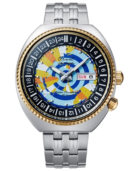 Orient Revival World Map Diver RA-AA0E08Y, fra Orient