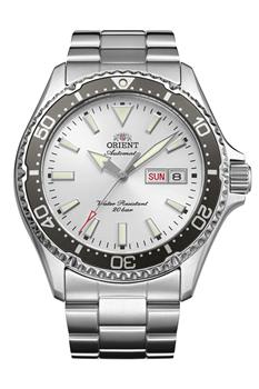 Orient Mako automatisk herreur i stål med hvid skive