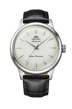 Orient Bambino automatisk herreur i stål med sort læderrem