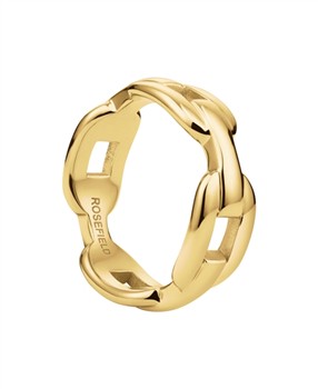 Rosefield Ridged Ring JRRR56G-J765, fra Rosefield