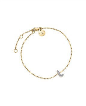 Rosefield Pave Letter L Bracelet JBMLG-J1112, fra Rosefield